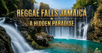  A scenic view of Reggae Falls Jamaica surrounded by lush tropical jungle in Hillside St Thomas. Complete guide to entry fee hours and location for first-time visitors.